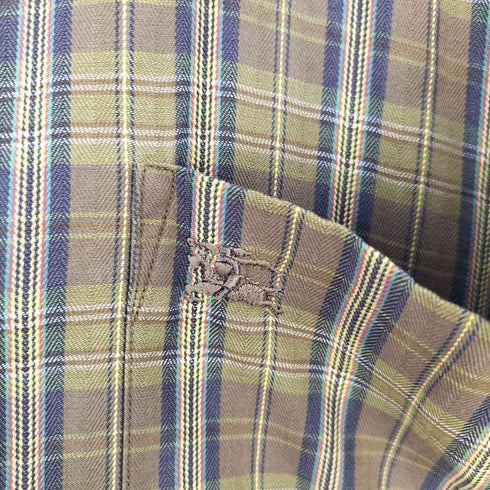 バーバリーズ BURBERRYS ワンポイント刺繍 チェックシャツ メンズ LY