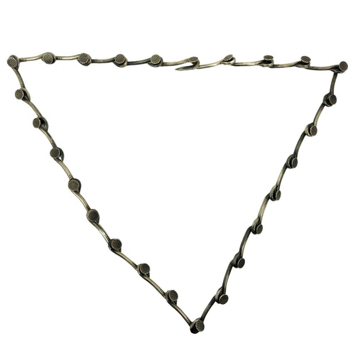 GUIDI NAIL CHAIN NECKLACE チェーンネックレス 釘デザイン BRUSHED SILVER 925 メンズ ONE SIZE