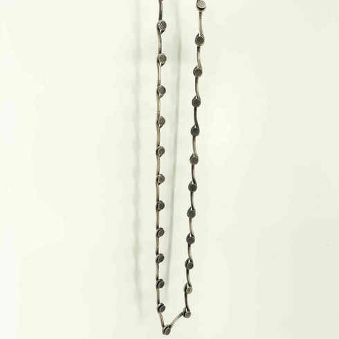 GUIDI NAIL CHAIN NECKLACE チェーンネックレス 釘デザイン BRUSHED SILVER 925 メンズ ONE SIZE