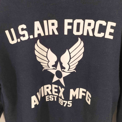 アヴィレックス AVIREX US AIR FORCE プリント スウェット トレーナー メンズ JPN:L