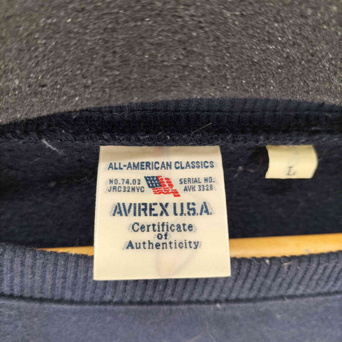 アヴィレックス AVIREX US AIR FORCE プリント スウェット トレーナー メンズ JPN:L