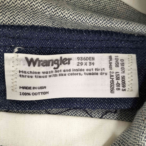 ラングラー Wrangler USA製 リジッドデニムパンツ メンズ W29 L34