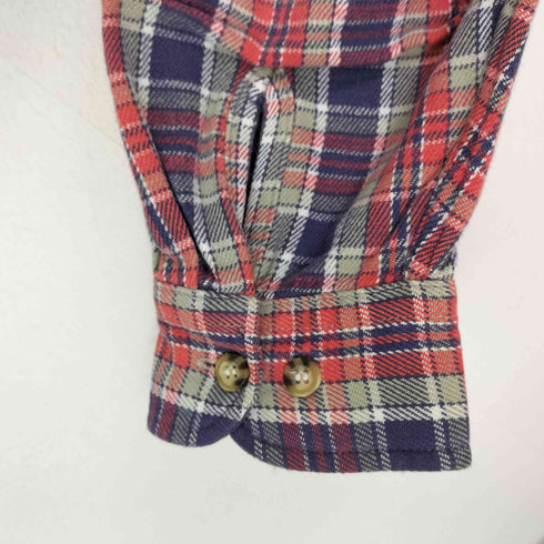 ラングラー Wrangler TRAILタグ チェック柄ヘビーコットンネルシャツ メンズ JPN:L