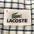 ラコステ LACOSTE シアサッカー ロゴ刺繍 チェック S/S シャツ メンズ 3