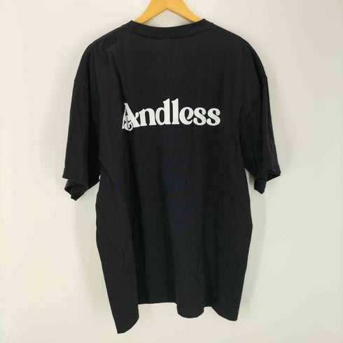 andless プリント クルーネック半袖Tシャツ メンズ JPN:XL
