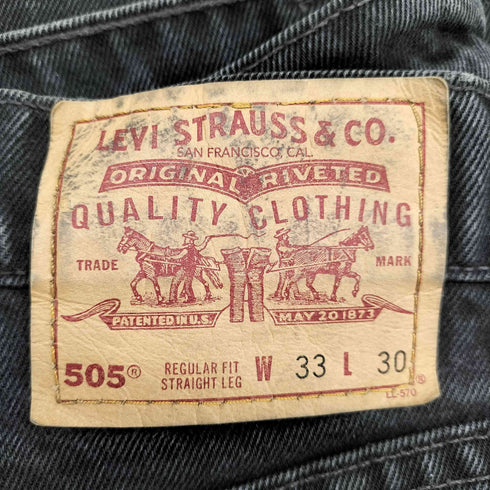 リーバイス Levis 505 REGULAR FIT STRAIGHT LEG MADE IN USA デニムパンツ メンズ US:32-33