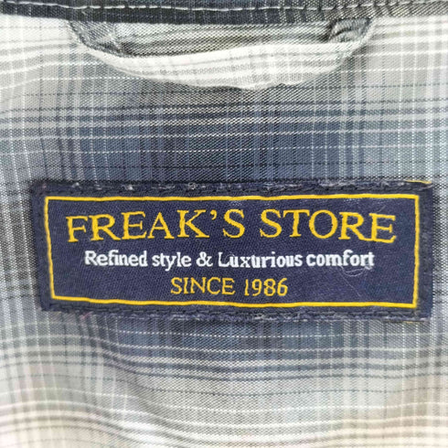 フリークスストア FREAKS STORE NEW LOOSE FIT OMBRE CHECK SHIRT SS メンズ JPN:L