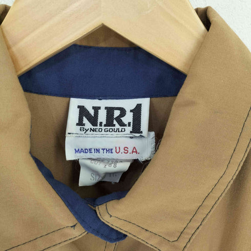 N.R.1 by NEO GOULD MADE IN USA 襟付きフロントタック バイカラーラグランロングワンピース レディース 16
