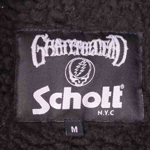 ショット Schott GRATEFUL DEAD ZIP SWEATER グレイトフル デッド ジップセーター メンズ import:M
