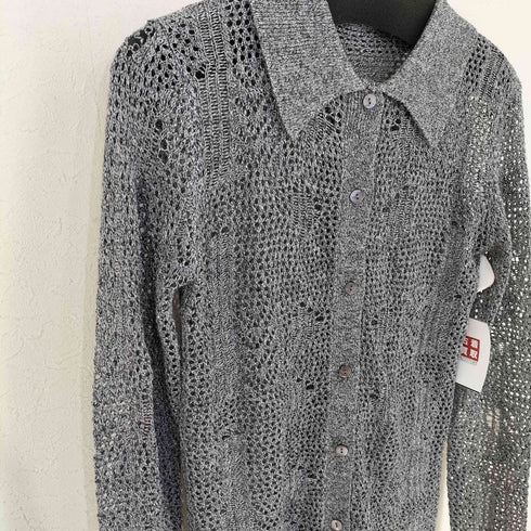 leimn 24SS メッシュニットポロシャツ カーディガン レディース M-L