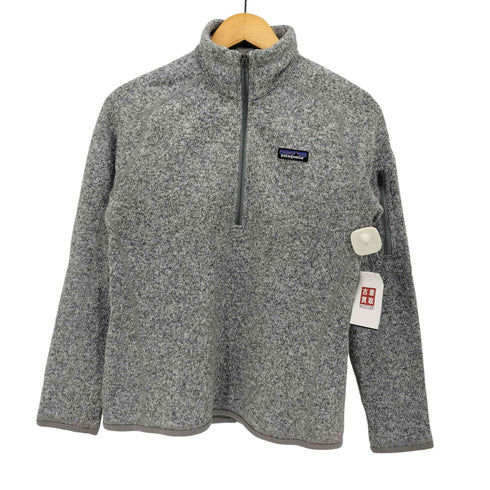 パタゴニア patagonia 15AW ロゴワッペン ハーフジップ プルオーバー ニット レディース import:S