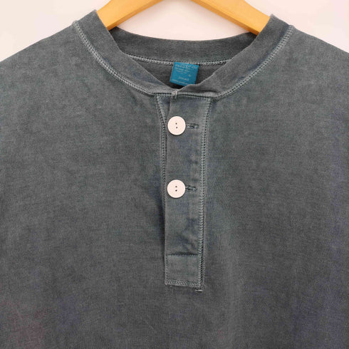グッドオン good on ピグメント加工 ヘンリーネック L/S Tシャツ メンズ import:S