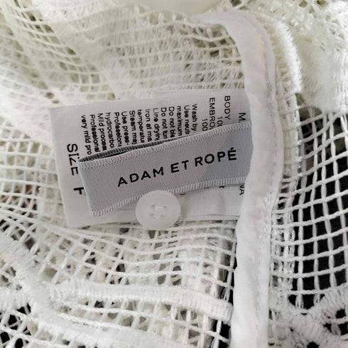 アダムエロペ Adam et Rope クロップドクラフトレースシャツ レディース FREE