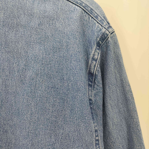 ビルブラス BILL BLASS L/S 襟ベロア切替デニムシャツ レディース JPN:L