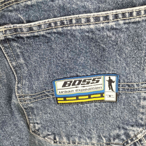ボス BOSS 90S ワイド ペインターデニム ショーツ メンズ 32
