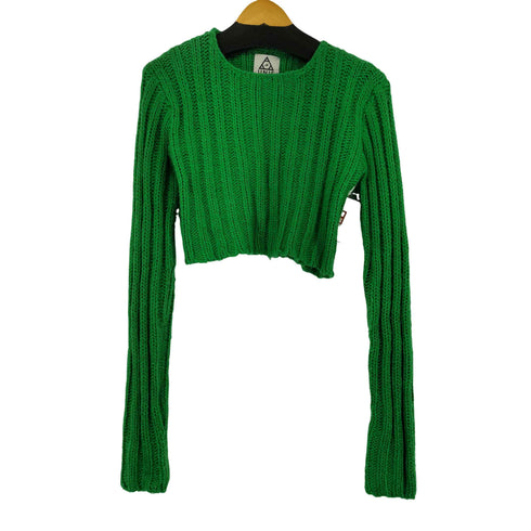 ユニフ UNIF クロップドケーブルニット レディース JPN:L