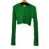 ユニフ UNIF クロップドケーブルニット レディース JPN:L