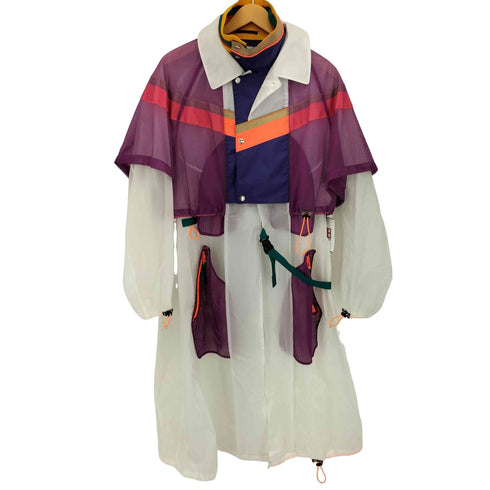カラー kolor 23SS シースルーナイロン メッシュコート メンズ JPN:2