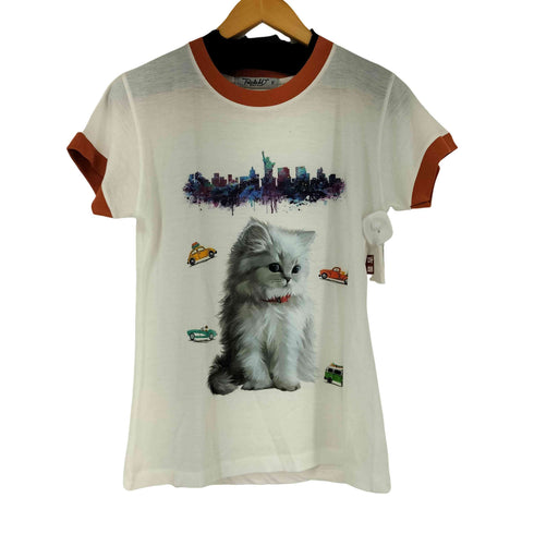 プリントリンガーTシャツ レディース FREE