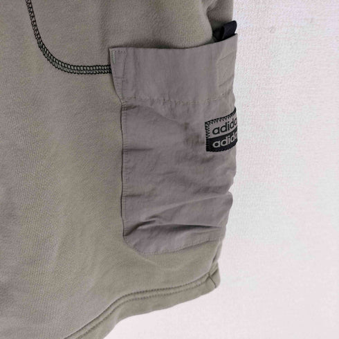 アディダス adidas ナイロンポケット切替 スウェットショートパンツ メンズ JPN:XL