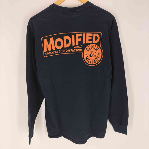 naoshiya custom factory MODIFIEDプリント 長袖カットソー ロンT メンズ