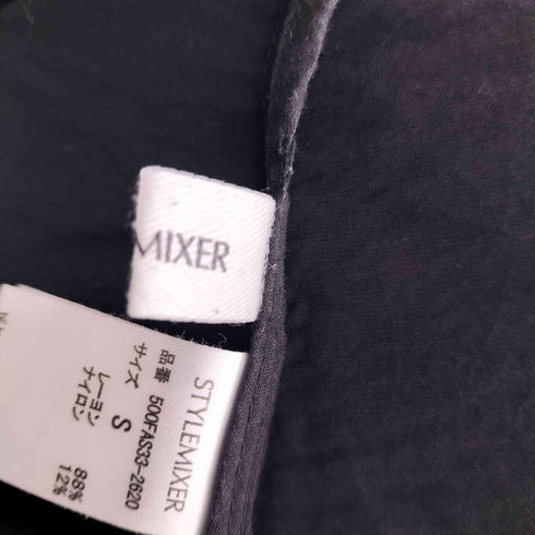 スタイルミキサー STYLEMIXER レーヨン バックリボンボリュームワンピース レディース JPN:S