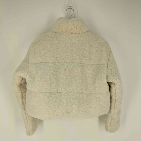 ザラ ZARA フェイクボア パフアノラック FAUX SHEARLING QUILTED ANORAK レディース import:XS