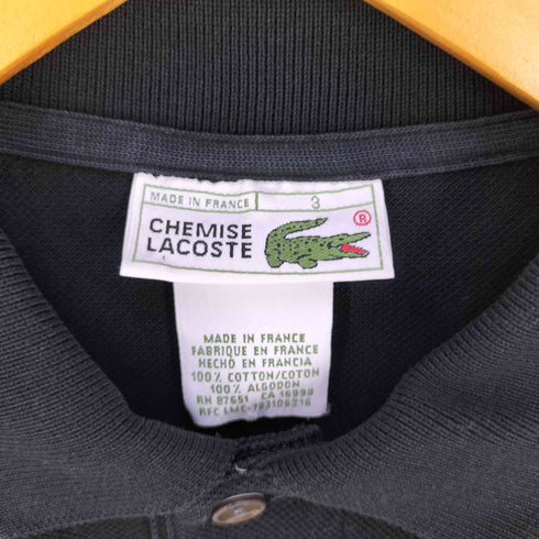 シュミーズラコステ CHEMISE LACOSTE フランス製 ロゴ刺繍 鹿の子 ポロシャツ メンズ 3