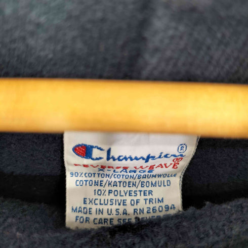 チャンピオン Champion 90S USA製 刺繍タグ REVERSE WEAVE L.B.I カレッジプリント プルオーバーパーカー メンズ import:XL