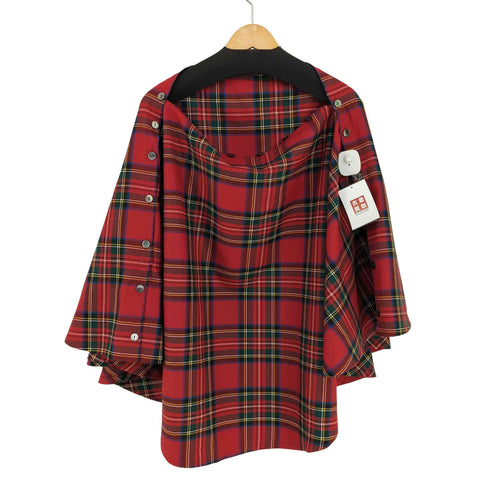 MARTON MILLS スチュアートロイヤルマルスカート (タータンチェック 2wayポンチョ) レディース ONE SIZE