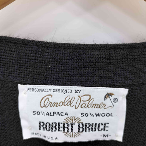 アーノルドパーマー Arnold Palmer 70S USA製 アルパカ混 ウール カーディガン メンズ import:M