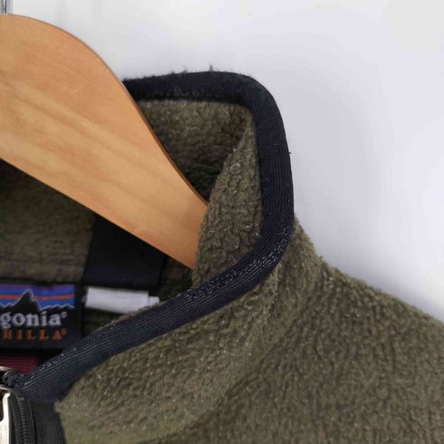 パタゴニアシンチラ PATAGONIA SYNCHILLA ロゴパッチ ハーフジップ プルオーバーフリース メンズ import:M