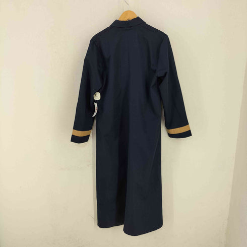 LE MANTEAU フェイクポケット ビッグボタンロングコート レディース