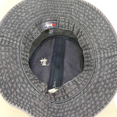 ステューシー Stussy hats 90s 台湾製 ロゴ刺繍 バケットハット メンズ LARGE/X-LARGE