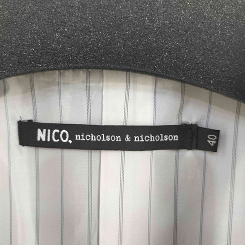 ニコルソンアンドニコルソン)(ニコルソンアンドニコルソン NICHOLSON & NICHOLSON MY ESSENTIAL-TRO ウールダブルブレストジャケット レディース 40