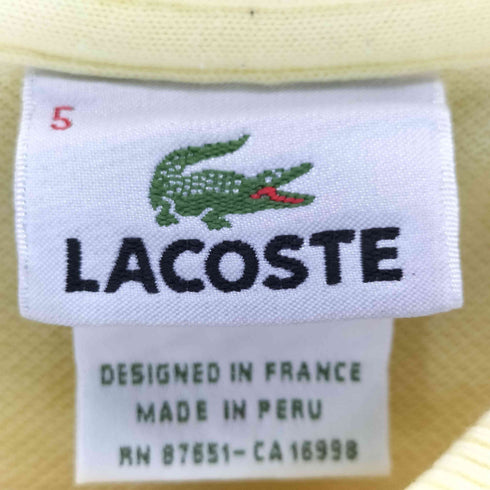 ラコステ LACOSTE フランス製 鹿の子ポロシャツ メンズ 5
