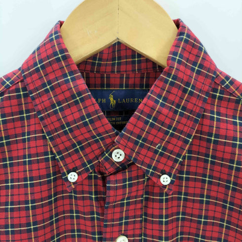ラルフローレン RALPH LAUREN チェック柄 オックスフォードシャツ メンズ JPN:S