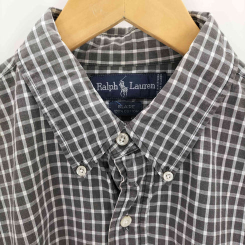 ラルフローレン RALPH LAUREN ボタンダウン 半袖チェックシャツ メンズ JPN:L