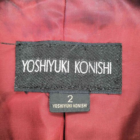 ヨシユキコニシ YOSHIYUKI KONISHI ストライプダブルブレストテーラードジャケット メンズ JPN:2