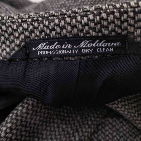 MADE IN MOLDOVA ウールツイードテーラードジャケット メンズ