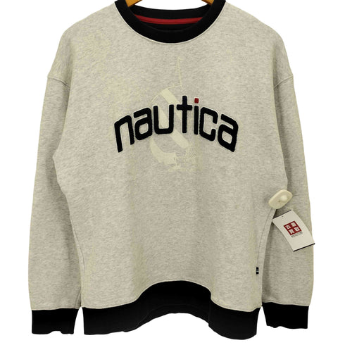 ノーティカ NAUTICA フロントロゴリブスウェット メンズ M
