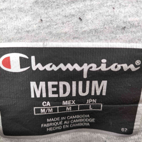 チャンピオン Champion フロントロゴ刺繍 裏起毛スウェット レディース MEDIUM