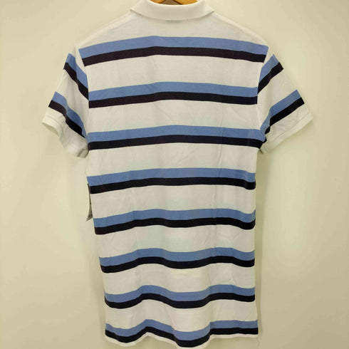 ポロバイラルフローレン Polo by RALPH LAUREN ロゴ刺繍 ボーダーポロシャツ メンズ M