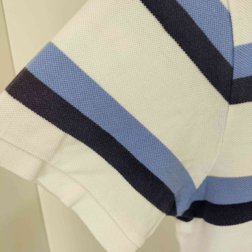 ポロバイラルフローレン Polo by RALPH LAUREN ロゴ刺繍 ボーダーポロシャツ メンズ M