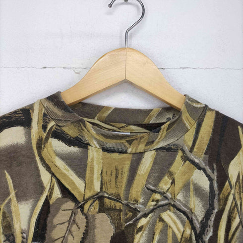 ラングラー Wrangler RUGGED WEAR WETLANDS CAMO カモ柄プリントポケット半袖Tシャツ メンズ JPN:L