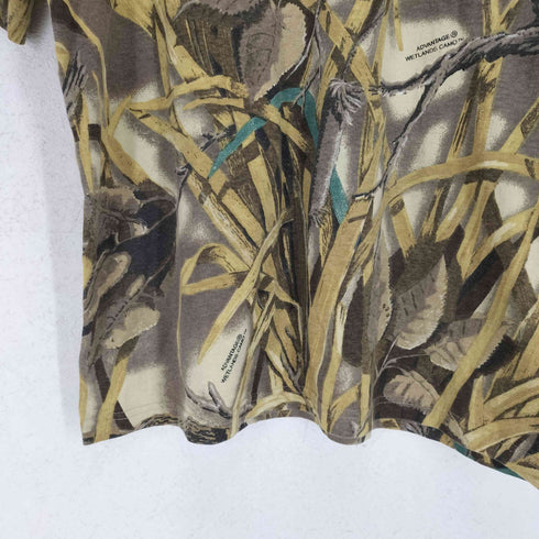 ラングラー Wrangler RUGGED WEAR WETLANDS CAMO カモ柄プリントポケット半袖Tシャツ メンズ JPN:L