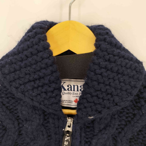 カナタ Kanata カウチンニット 無地 カナダ製 メンズ