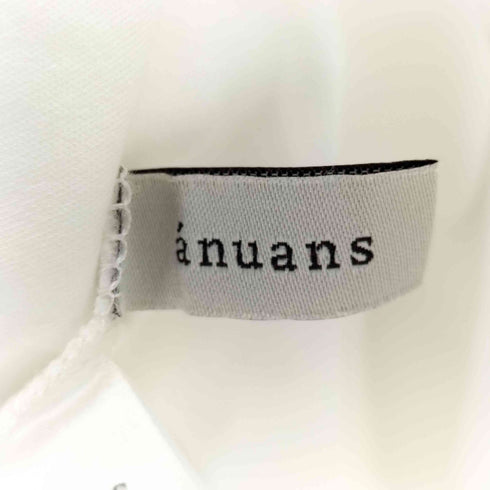 アニュアンス anuans シルクタッチコットンUネックT レディース FREE