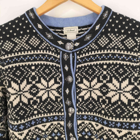 エルエルビーン L.L.Bean 00S ノルディックバーズアイカーディガン レディース import:M