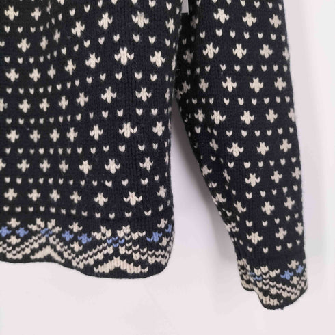 エルエルビーン L.L.Bean 00S ノルディックバーズアイカーディガン レディース import:M